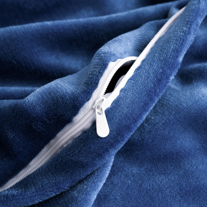 91家纺网 家纺一手货源 找家纺 妮恒美 2025新款直播爆款牛奶绒四件套雕花压线款法莱绒四件套11 梦幻-雾蓝