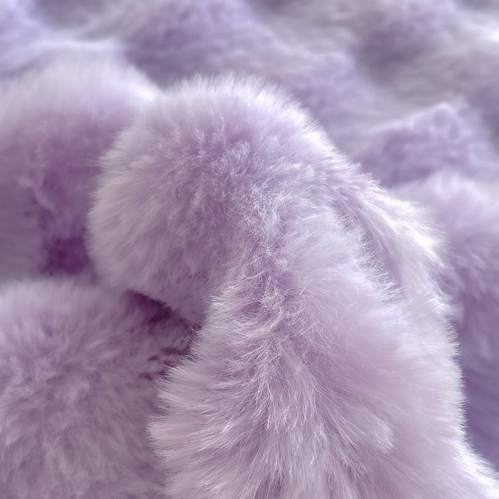 91家纺网 家纺一手货源 找家纺 品乐家纺 2025新款秋冬A类高克重300g泡泡兔绒保暖床单单品床单单件床单 泡泡 梦幻紫