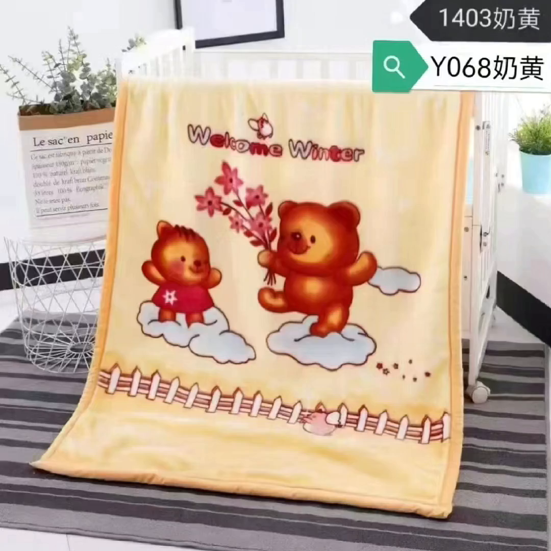 91家纺网 家纺一手货源 找家纺 悦织湾家纺 2025新款A类大版卡通毛毯儿童云毯童毯盖毯毯子绒毯小毯子沙发休闲毯办公室午睡毯 淘气喵粉