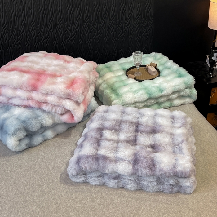 91家纺网 家纺一手货源 找家纺 品乐家纺 2025新款秋冬A类高克重300g泡泡兔绒保暖被套单品被套单件被套 组合图仅供展示不可下单
