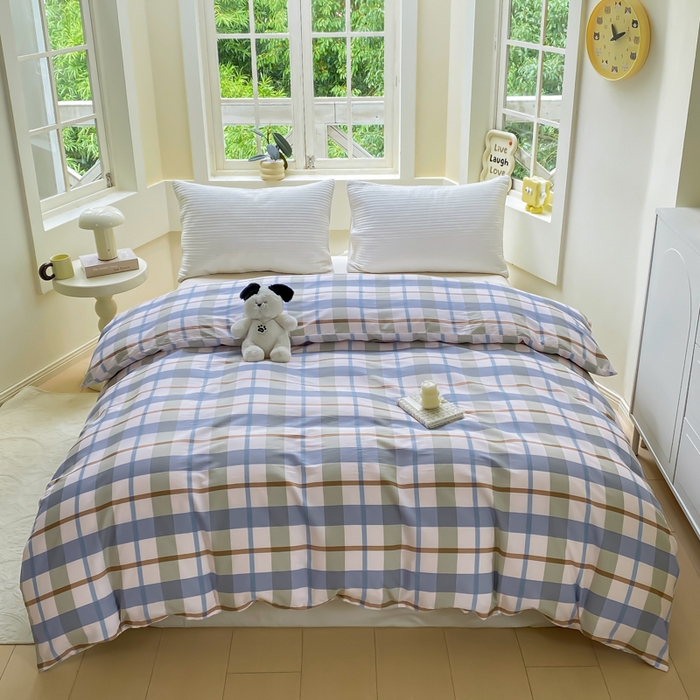 91家纺网 家纺一手货源 找家纺 (总)麋兔 2025新款全棉纯棉ins印花单品被套 被套单件