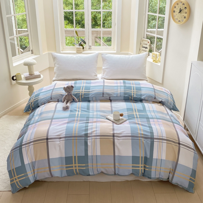 91家纺网 家纺一手货源 找家纺 (总)麋兔 2025新款全棉纯棉ins印花单品被套 被套单件