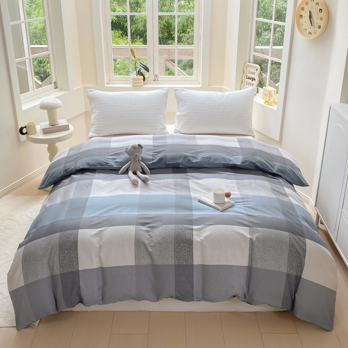 91家纺网 家纺一手货源 找家纺 (总)麋兔 2025新款全棉纯棉ins印花单品被套 被套单件