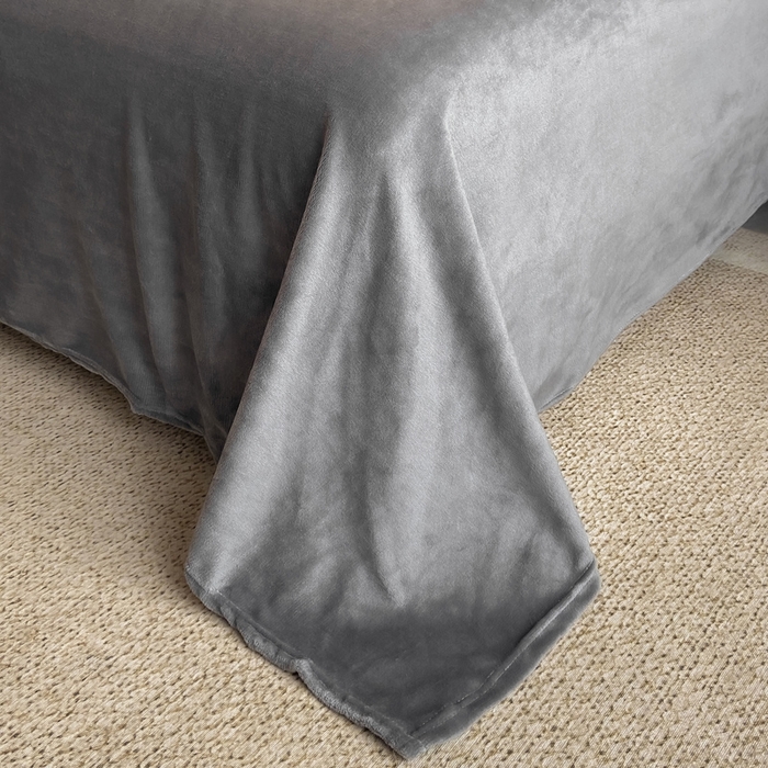 91家纺网 家纺一手货源 找家纺 品乐家纺 2025新款秋冬A类高克重300g泡泡兔绒保暖被套单品被套单件被套 泡泡  星空灰