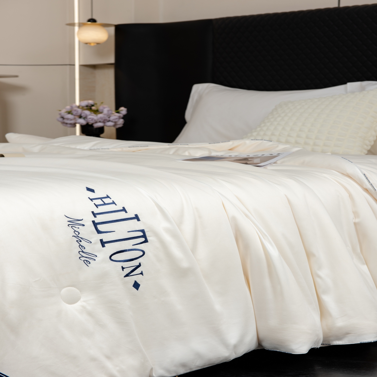 91家纺网 家纺一手货源 找家纺 （总）芯氧 2025新款米契尔希尔顿五星级酒店新疆长绒棉纯棉100支高奢大豆被