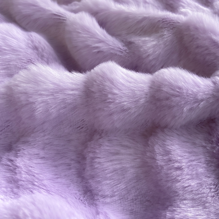 91家纺网 家纺一手货源 找家纺 品乐家纺 2025新款秋冬A类高克重300g泡泡兔绒保暖被套单品被套单件被套 泡泡  梦幻紫