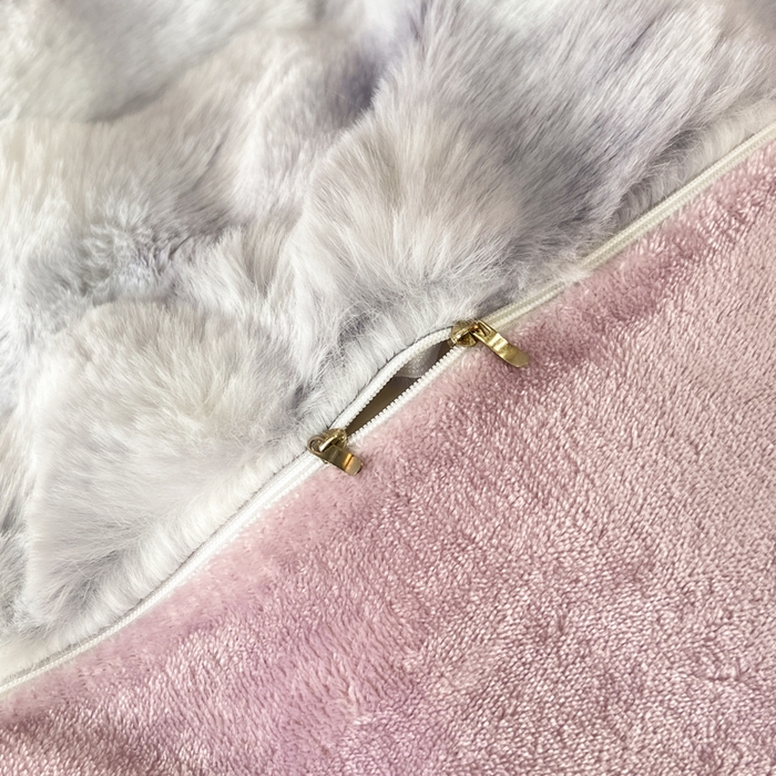 91家纺网 家纺一手货源 找家纺 品乐家纺 2025新款秋冬A类高克重300g泡泡兔绒保暖被套单品被套单件被套 炫彩   雾灰紫