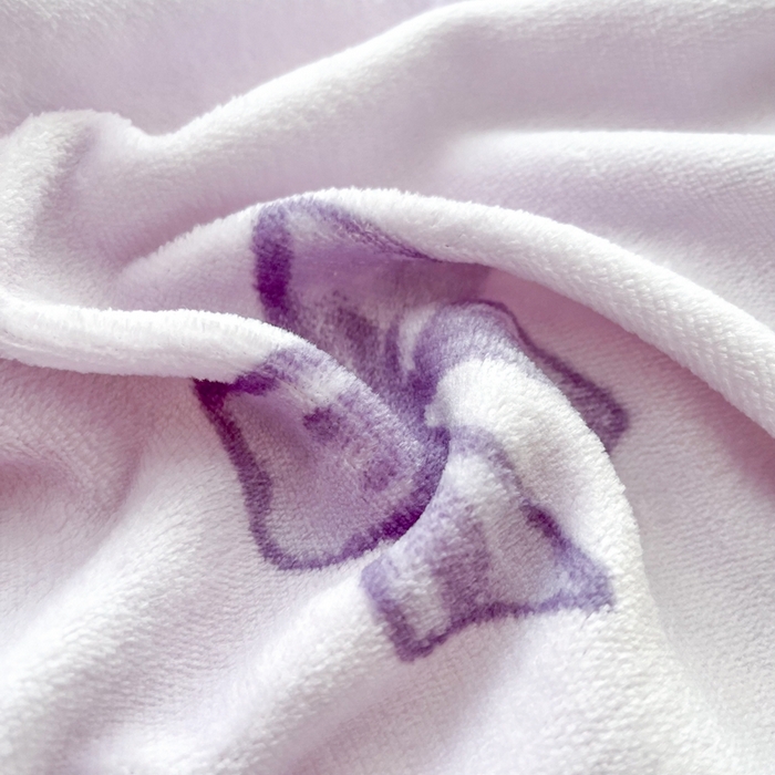 91家纺网 家纺一手货源 找家纺 铠畅 2025新款加厚牛奶绒床盖四件套 紫色蝴蝶结