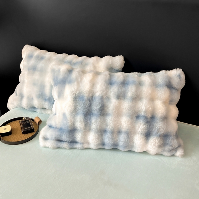 91家纺网 家纺一手货源 找家纺 品乐家纺 2025新款秋冬A类高克重300g泡泡兔绒保暖被套单品被套单件被套 炫彩 清水兰