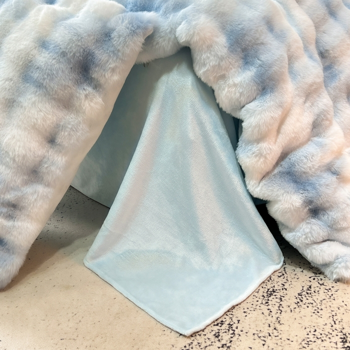 91家纺网 家纺一手货源 找家纺 品乐家纺 2025新款秋冬A类高克重300g泡泡兔绒保暖被套单品被套单件被套 炫彩 清水兰