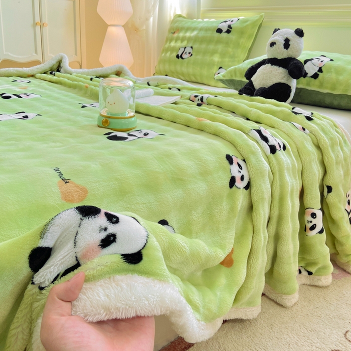 91家纺网 家纺一手货源 找家纺 （总）品乐家纺 2025新款秋冬高克重牛奶绒保暖床单单品床单单件床单