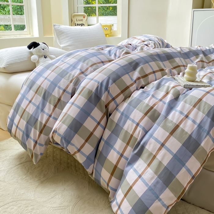 91家纺网 家纺一手货源 找家纺 麋兔 2025新款全棉纯棉ins印花单品被套 被套单件 德洛克