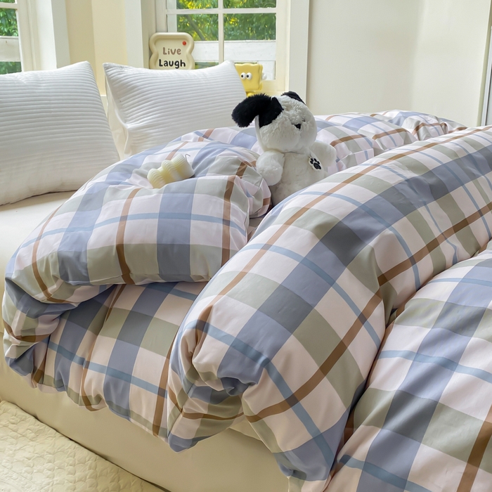 91家纺网 家纺一手货源 找家纺 麋兔 2025新款全棉纯棉ins印花单品被套 被套单件 德洛克