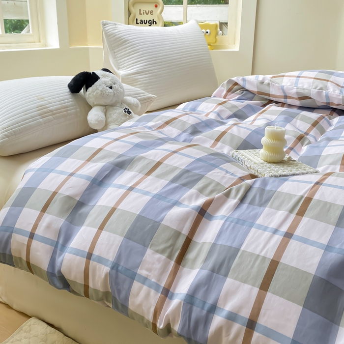 91家纺网 家纺一手货源 找家纺 麋兔 2025新款全棉纯棉ins印花单品被套 被套单件 德洛克