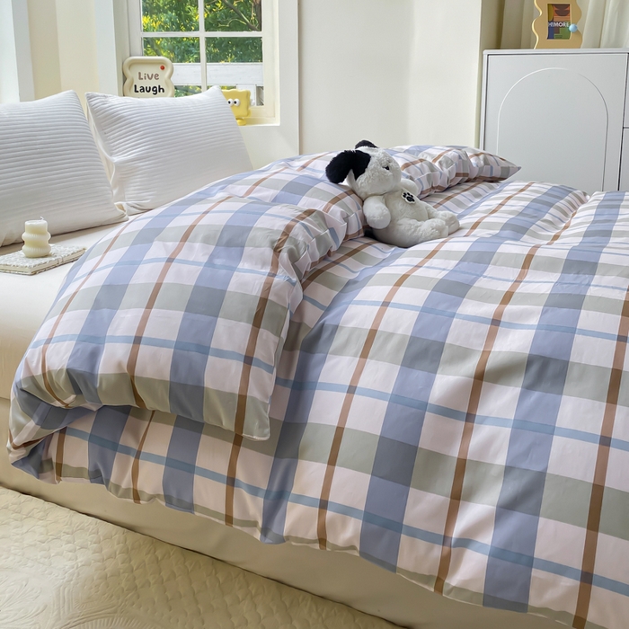 91家纺网 家纺一手货源 找家纺 麋兔 2025新款全棉纯棉ins印花单品被套 被套单件 德洛克