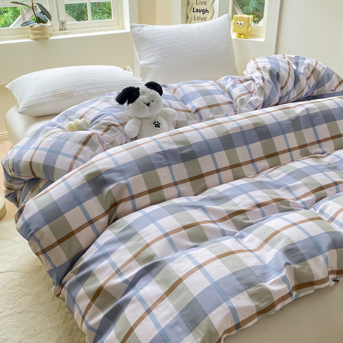 91家纺网 家纺一手货源 找家纺 麋兔 2025新款全棉纯棉ins印花单品被套 被套单件 德洛克