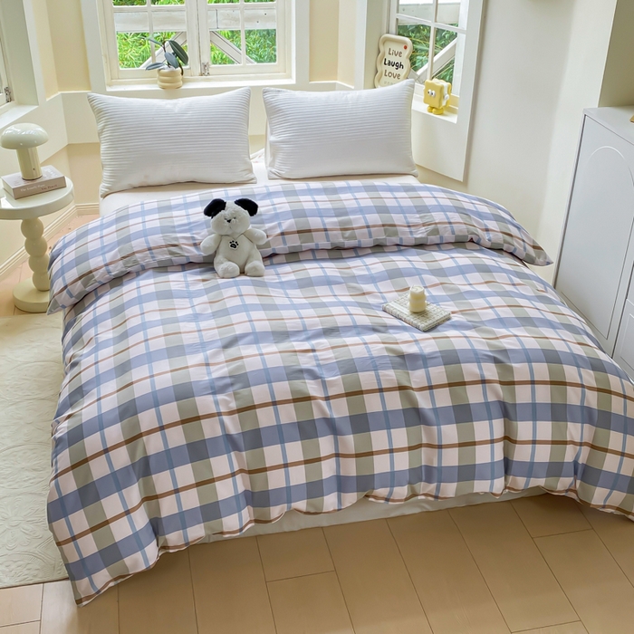 91家纺网 家纺一手货源 找家纺 麋兔 2025新款全棉纯棉ins印花单品被套 被套单件 德洛克