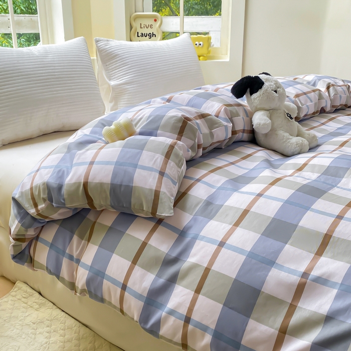 91家纺网 家纺一手货源 找家纺 麋兔 2025新款全棉纯棉ins印花单品被套 被套单件 德洛克