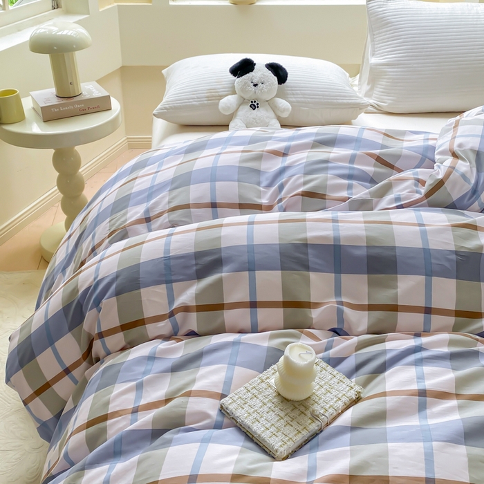 91家纺网 家纺一手货源 找家纺 麋兔 2025新款全棉纯棉ins印花单品被套 被套单件 德洛克