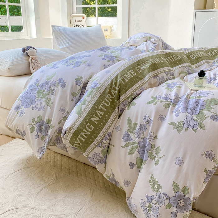 91家纺网 家纺一手货源 找家纺 麋兔 2025新款全棉纯棉ins印花单品被套 被套单件 风之恋