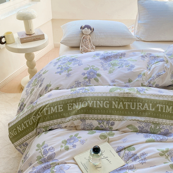 91家纺网 家纺一手货源 找家纺 麋兔 2025新款全棉纯棉ins印花单品被套 被套单件 风之恋