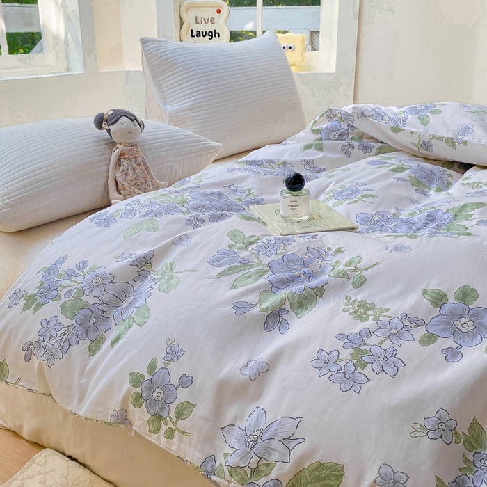 91家纺网 家纺一手货源 找家纺 麋兔 2025新款全棉纯棉ins印花单品被套 被套单件 风之恋