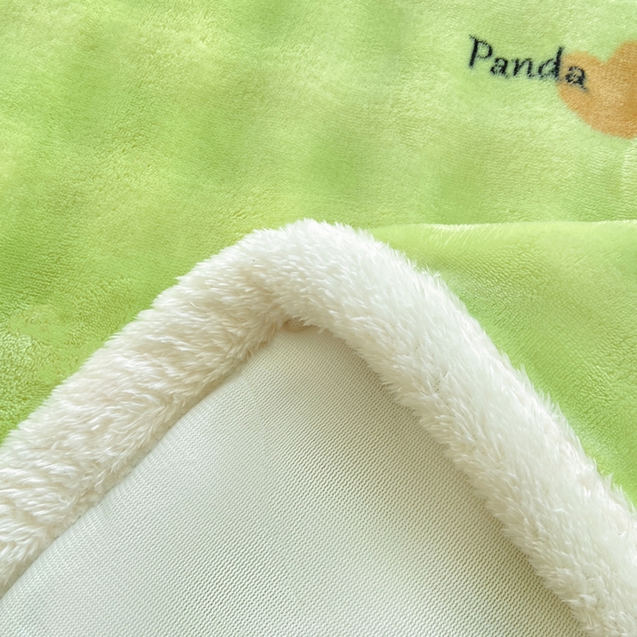 91家纺网 家纺一手货源 找家纺 品乐家纺 2025新款秋冬高克重牛奶绒保暖床单单品床单单件床单 熊猫宝贝
