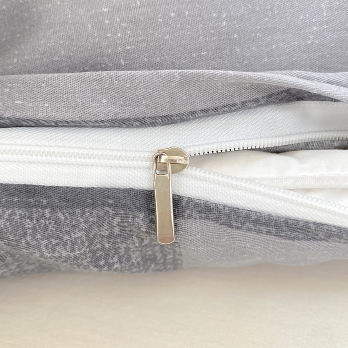 91家纺网 家纺一手货源 找家纺 麋兔 2025新款全棉纯棉ins印花单品被套 被套单件 奶昔-蓝