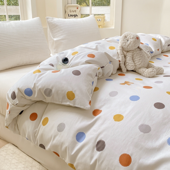 91家纺网 家纺一手货源 找家纺 麋兔 2025新款全棉纯棉ins印花单品被套 被套单件 品味童年