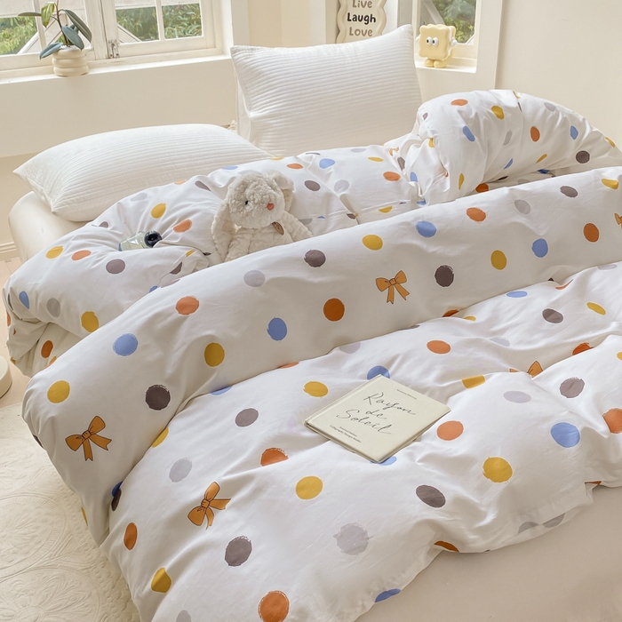 91家纺网 家纺一手货源 找家纺 麋兔 2025新款全棉纯棉ins印花单品被套 被套单件 品味童年