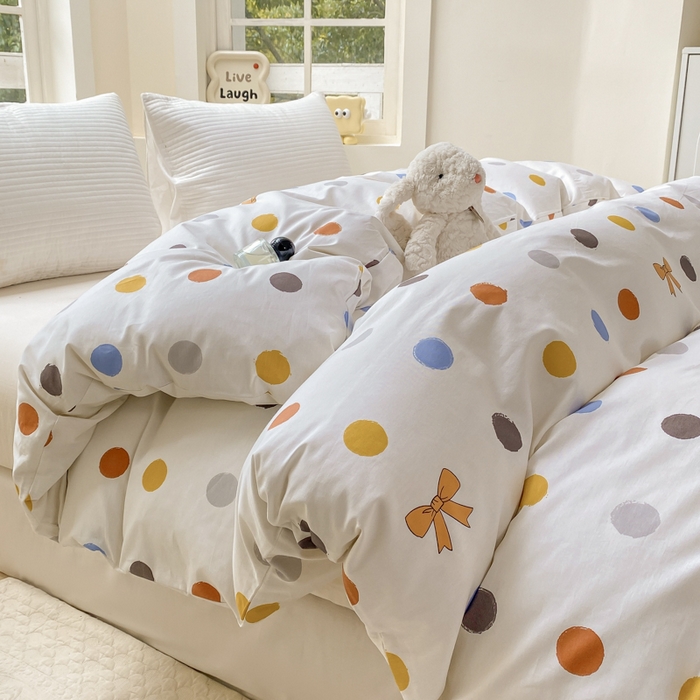 91家纺网 家纺一手货源 找家纺 麋兔 2025新款全棉纯棉ins印花单品被套 被套单件 品味童年