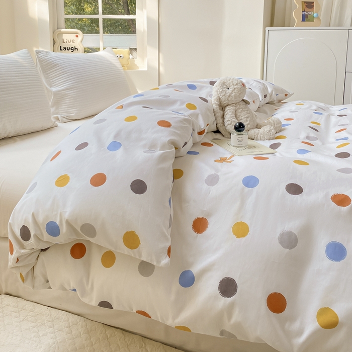 91家纺网 家纺一手货源 找家纺 麋兔 2025新款全棉纯棉ins印花单品被套 被套单件 品味童年