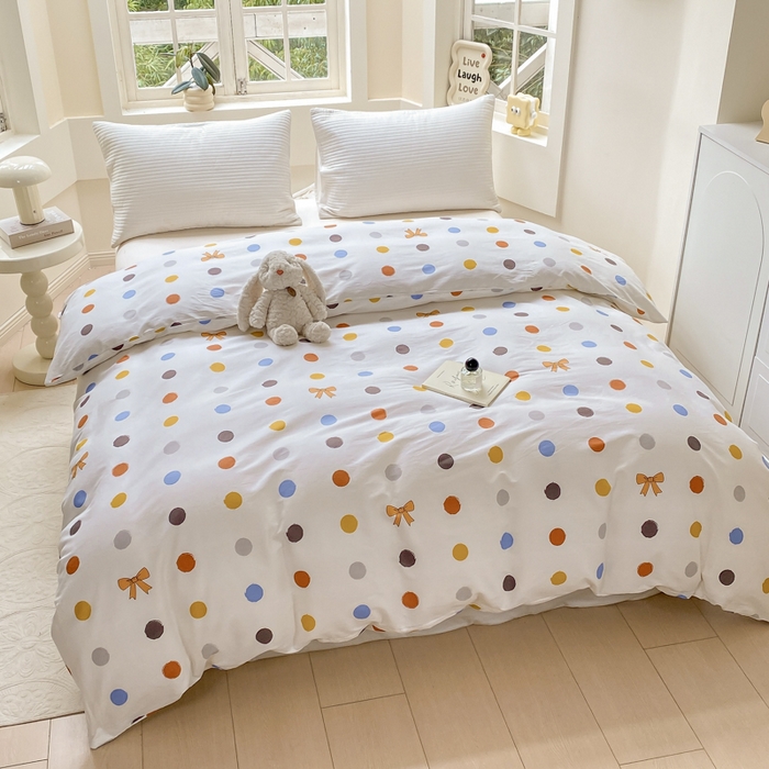 91家纺网 家纺一手货源 找家纺 麋兔 2025新款全棉纯棉ins印花单品被套 被套单件 品味童年