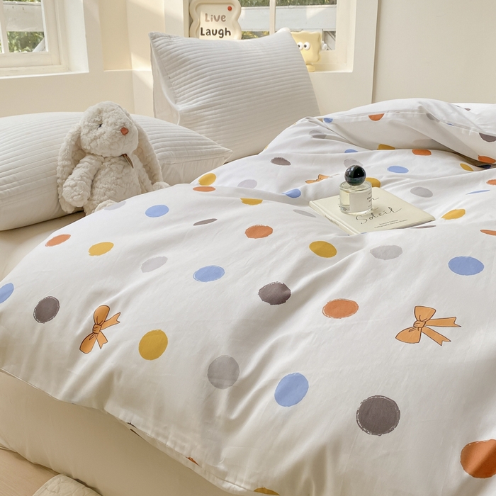 91家纺网 家纺一手货源 找家纺 麋兔 2025新款全棉纯棉ins印花单品被套 被套单件 品味童年