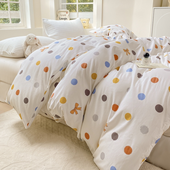 91家纺网 家纺一手货源 找家纺 麋兔 2025新款全棉纯棉ins印花单品被套 被套单件 品味童年