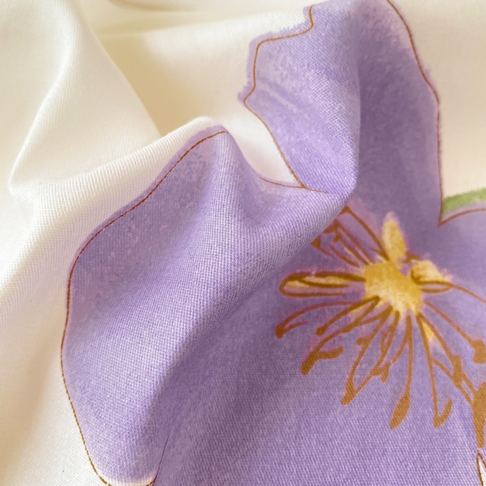 91家纺网 家纺一手货源 找家纺 麋兔 2025新款全棉纯棉ins印花单品被套 被套单件 甜花韵美