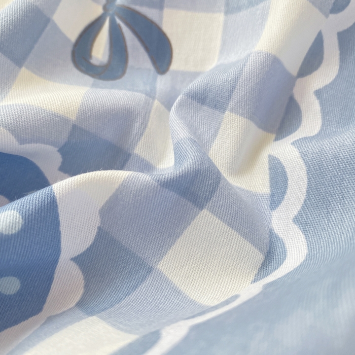 91家纺网 家纺一手货源 找家纺 麋兔 2025新款全棉纯棉ins印花单品被套 被套单件 熊仔少年