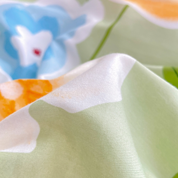 91家纺网 家纺一手货源 找家纺 麋兔 2025新款全棉纯棉ins印花单品被套 被套单件 花暖香风