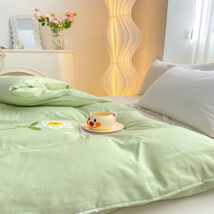 91家纺网 家纺一手货源 找家纺 麋兔 2025新款全棉纯棉ins印花单品被套 被套单件 花暖香风