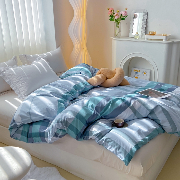 91家纺网 家纺一手货源 找家纺 麋兔 2025新款全棉纯棉ins印花单品被套 被套单件 里斯本