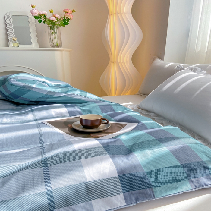 91家纺网 家纺一手货源 找家纺 麋兔 2025新款全棉纯棉ins印花单品被套 被套单件 里斯本