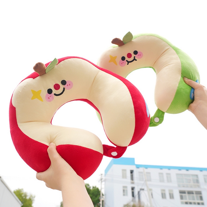 91家纺网 家纺一手货源 找家纺 仟亿莱 2025新款苹果驼峰U型枕 组合图仅供展示不可下单 30X30cm