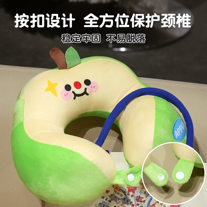 91家纺网 家纺一手货源 找家纺 仟亿莱 2025新款苹果驼峰U型枕 组合图仅供展示不可下单 30X30cm