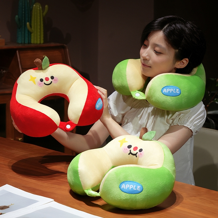 91家纺网 家纺一手货源 找家纺 仟亿莱 2025新款苹果驼峰U型枕 组合图仅供展示不可下单 30X30cm