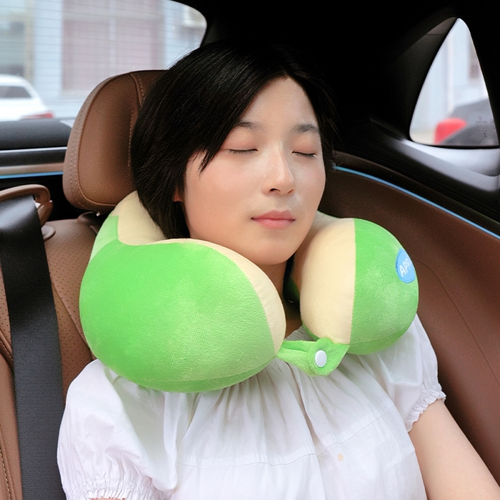 91家纺网 家纺一手货源 找家纺 仟亿莱 2025新款苹果驼峰U型枕 组合图仅供展示不可下单 30X30cm