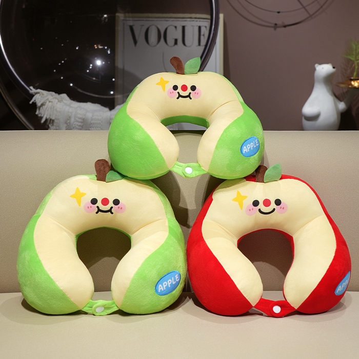 91家纺网 家纺一手货源 找家纺 仟亿莱 2025新款苹果驼峰U型枕 组合图仅供展示不可下单 30X30cm