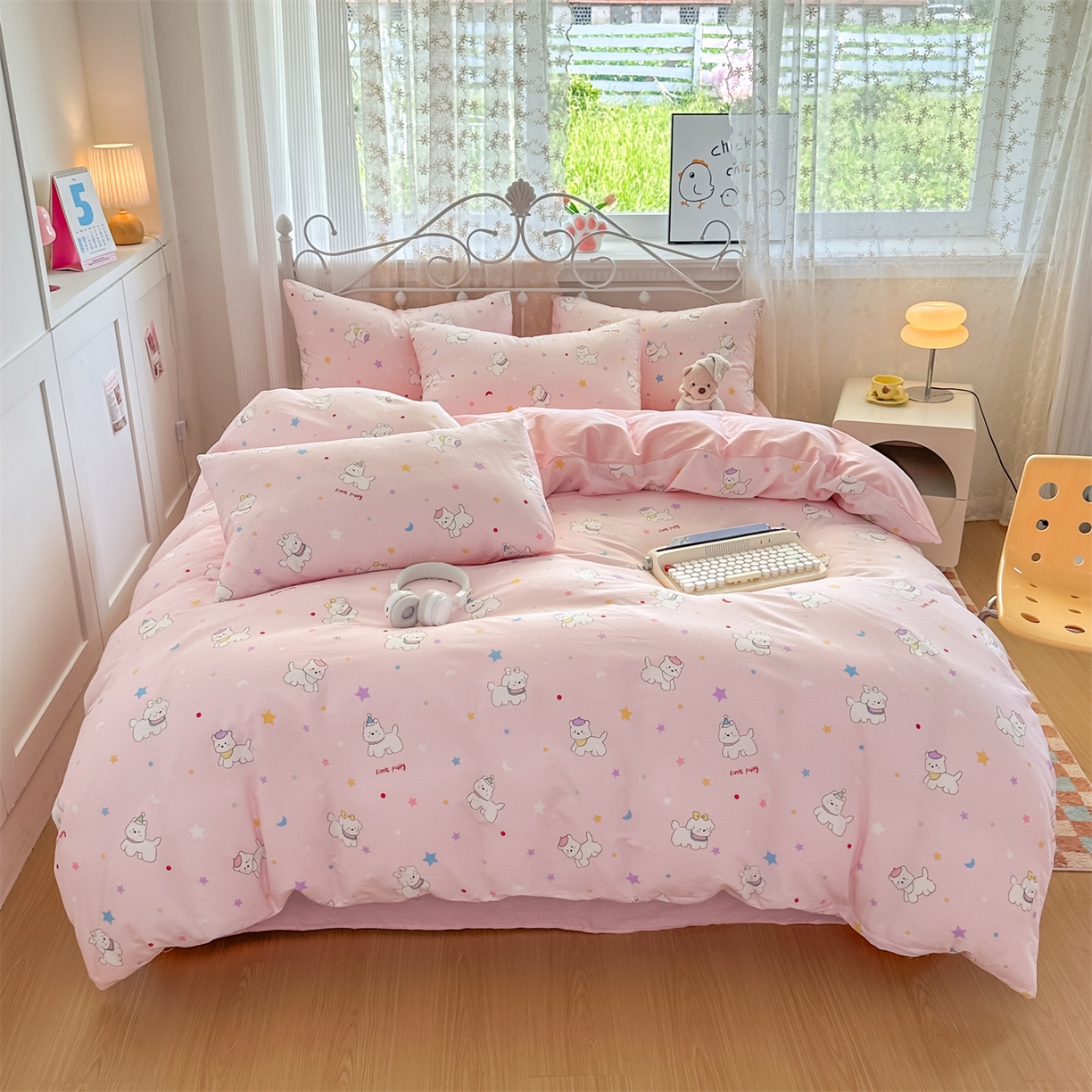 91家纺网 家纺一手货源 找家纺 （总）恒爱家纺 2025新款全棉花卉四件套