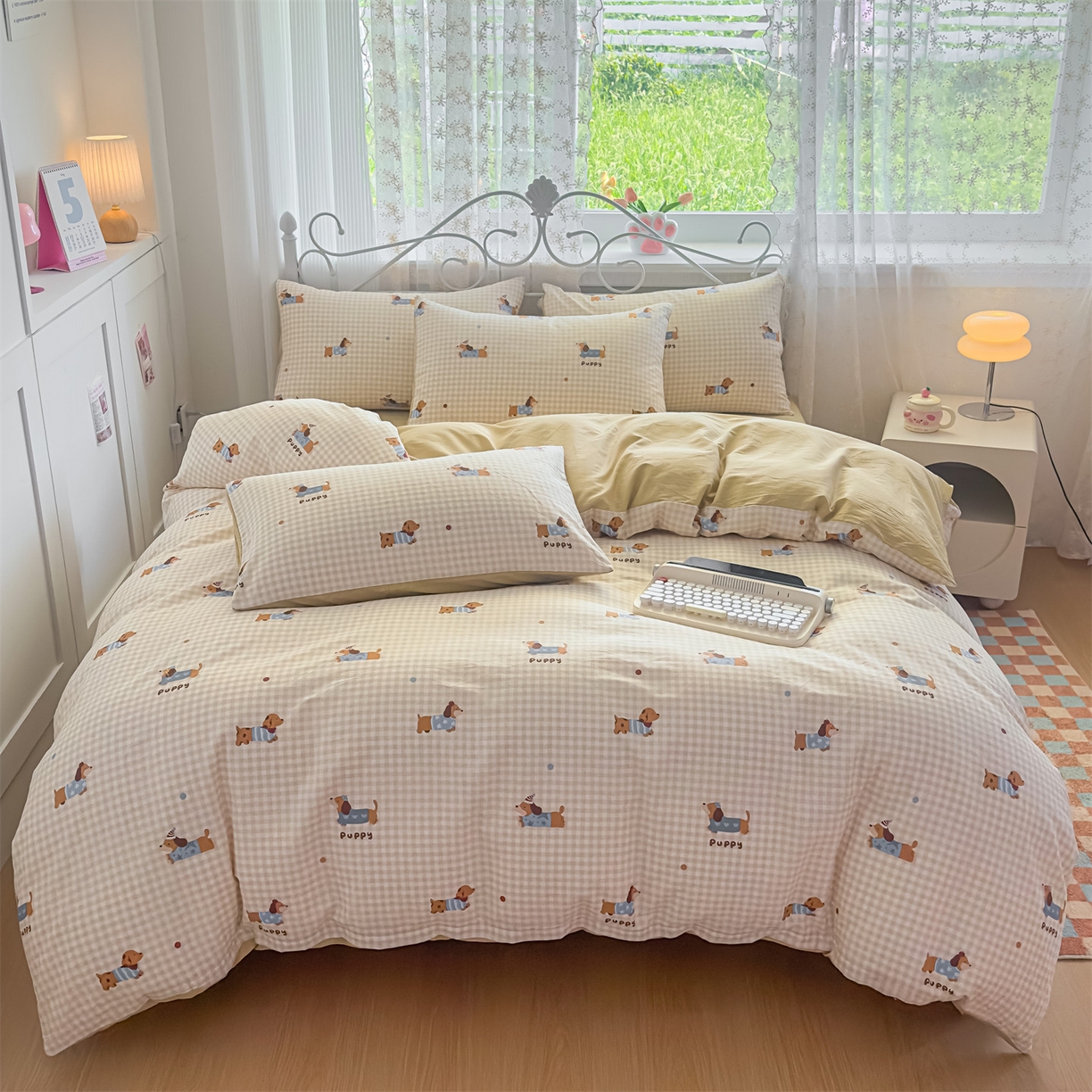 91家纺网 家纺一手货源 找家纺 （总）恒爱家纺 2025新款全棉花卉四件套