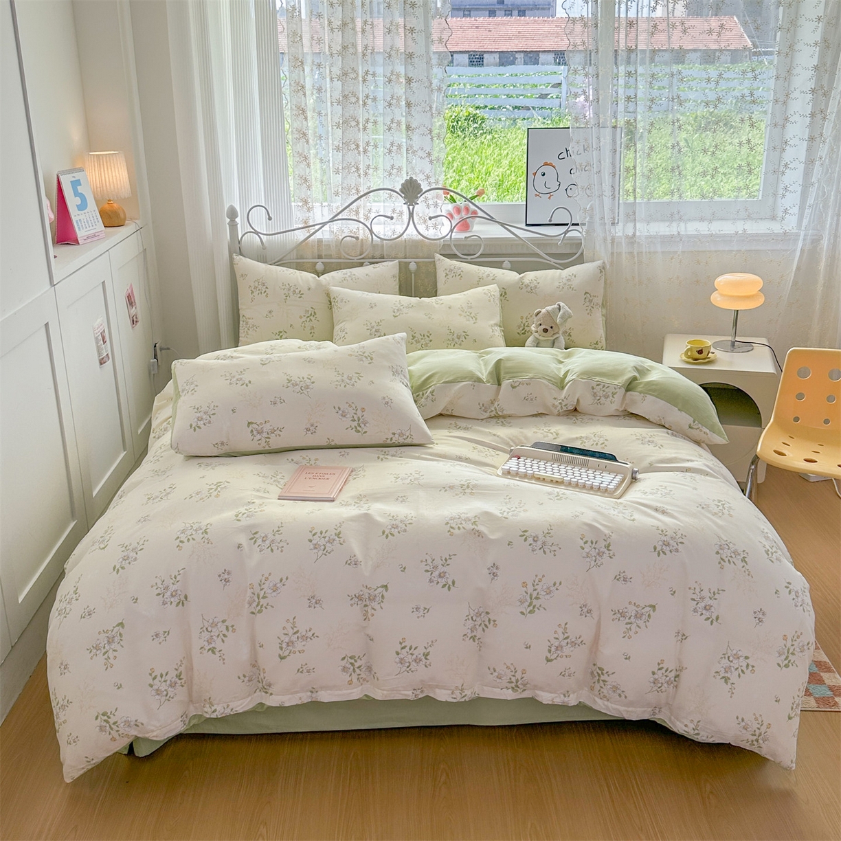 91家纺网 家纺一手货源 找家纺 （总）恒爱家纺 2025新款全棉花卉四件套