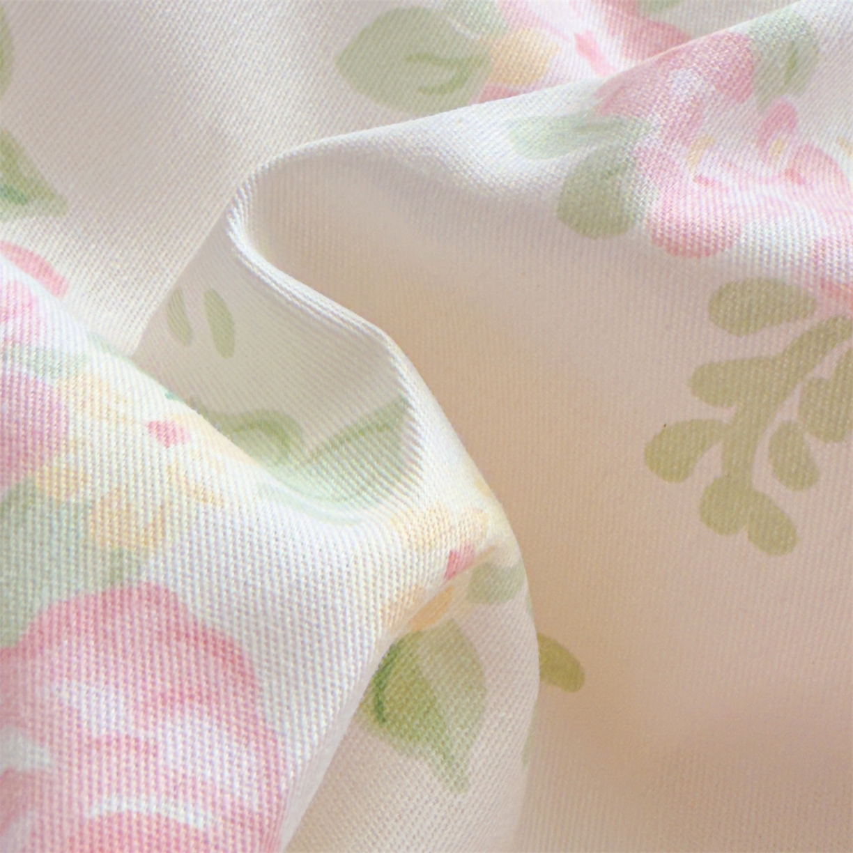 91家纺网 家纺一手货源 找家纺 恒爱家纺 2025新款全棉花卉四件套 铁线莲